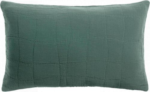 Coussin recyclé Titou Vert de gris 30 x 50