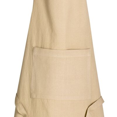 Recycled kitchen apron Ada Camel 72 x 85