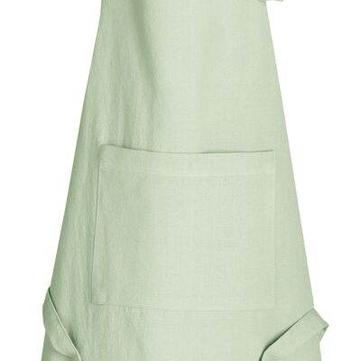 Recycled kitchen apron Ada Celadon 72 x 85