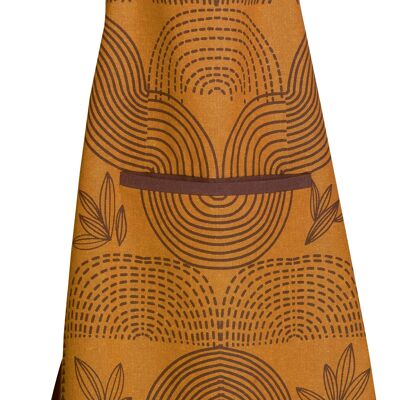 Recycled kitchen apron Etna Amber 72 x 85