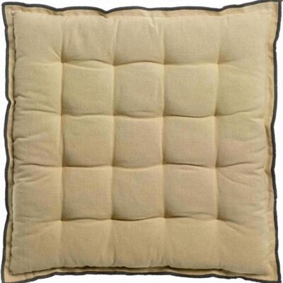Recycled Grace chair pad Camel 40 x 40 x 3 cm