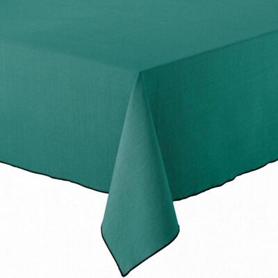 Nappe recyclée Grace Paon 140 x 140