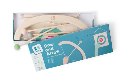 Bow and Arrow - Wooden toy - Outdoor play - Kids - BS Toys