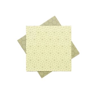 Papier origami pour bricolage de décoration de Pâques - papier craft recto verso vert, papier pliant de 15 cm avec un motif graphique, 25 feuilles - papier recyclé 2