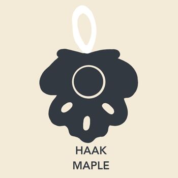 Hochet en bois naturel - Feuille - Haak Maple 5