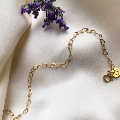 Pénélope heart chain bracelet (BCHAT47)