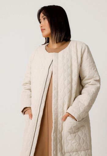 A02 Manteau Andromeda Blanc antique 5