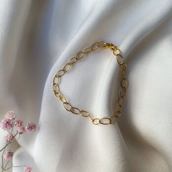 Bracelet chaine maille ovale Daphnée (BCHAT54) 1