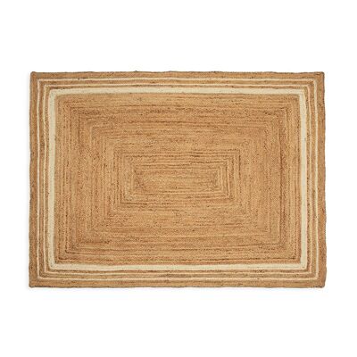 TAPIS 200X250 JUTE NATUREL/BLANC TH8093800