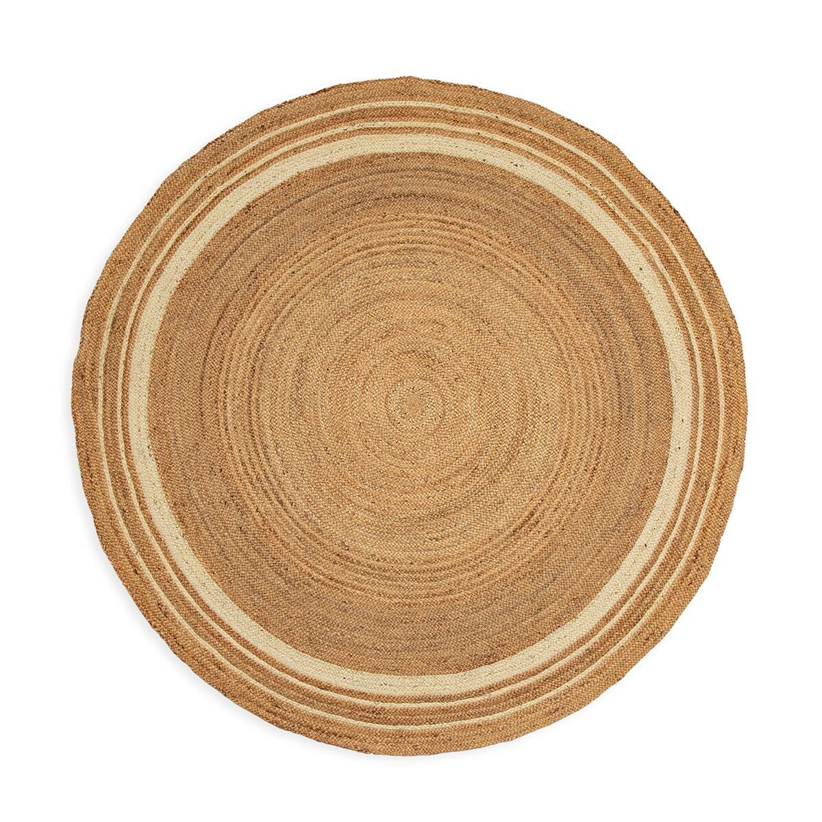 TAPPETO 250X250 JUTA NATURALE/BIANCO TH8093900