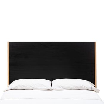 TÊTE DE LIT 190X3X90 BOIS NOIR/MÉTAL DORÉ TH7402801 2