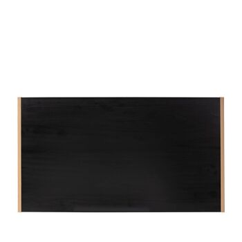 TÊTE DE LIT 190X3X90 BOIS NOIR/MÉTAL DORÉ TH7402801 3