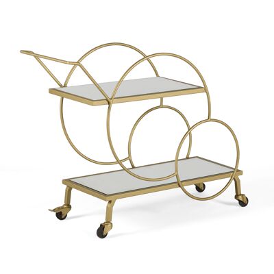 CAMERIERE 93X35X76 SPECCHIO/METALLO DORATO TH6959300