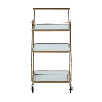 SERVEUR 63x45x90 MÉTAL DORÉ/CRISTAL TH1341000 3