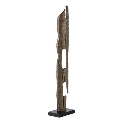 ESCULTURA 15X13X100 METAL DORADO ANTIC/NEGRO TH5416900