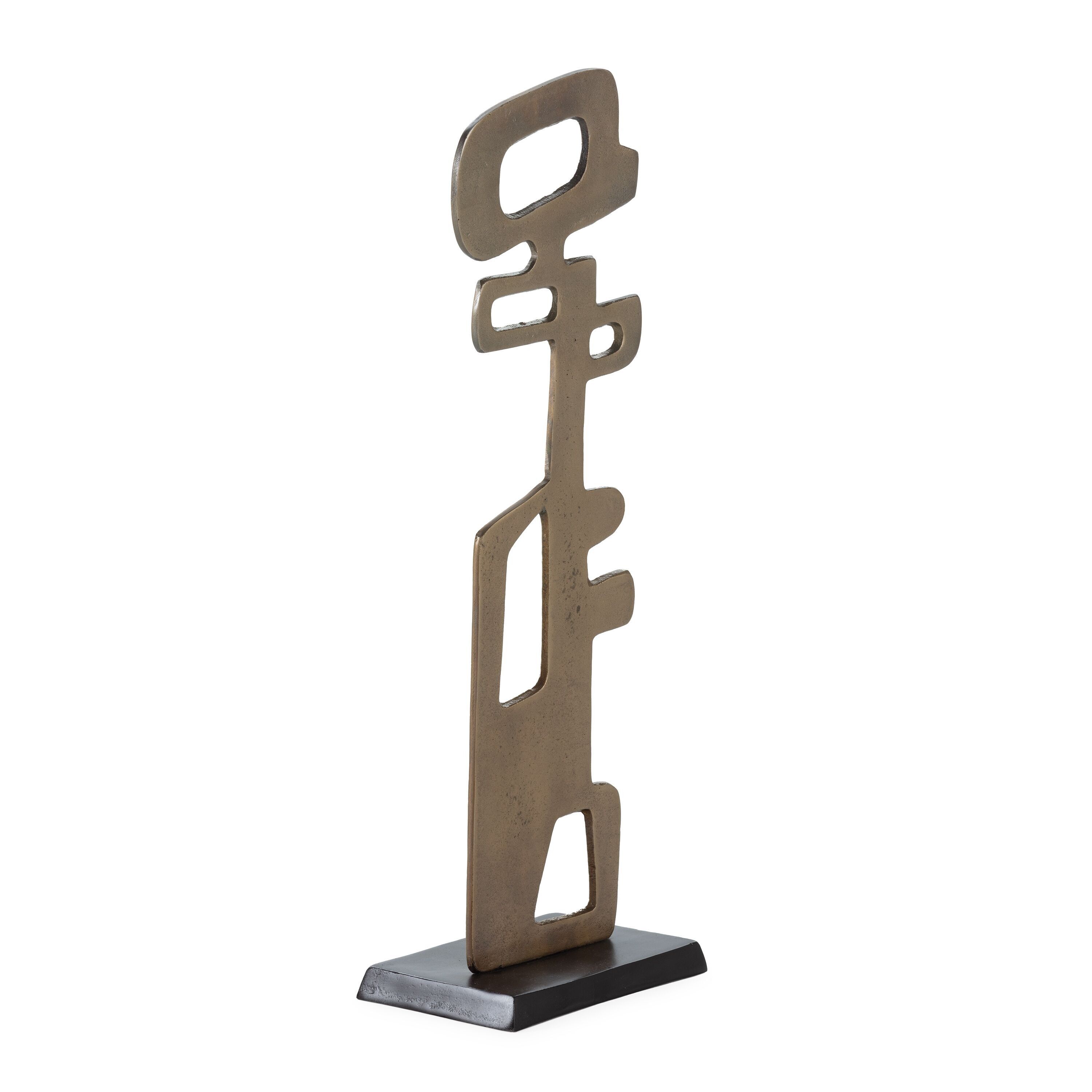 SCULTURA 25X15X73 METALLO ORO ANTICO/BRONZO TH5415700