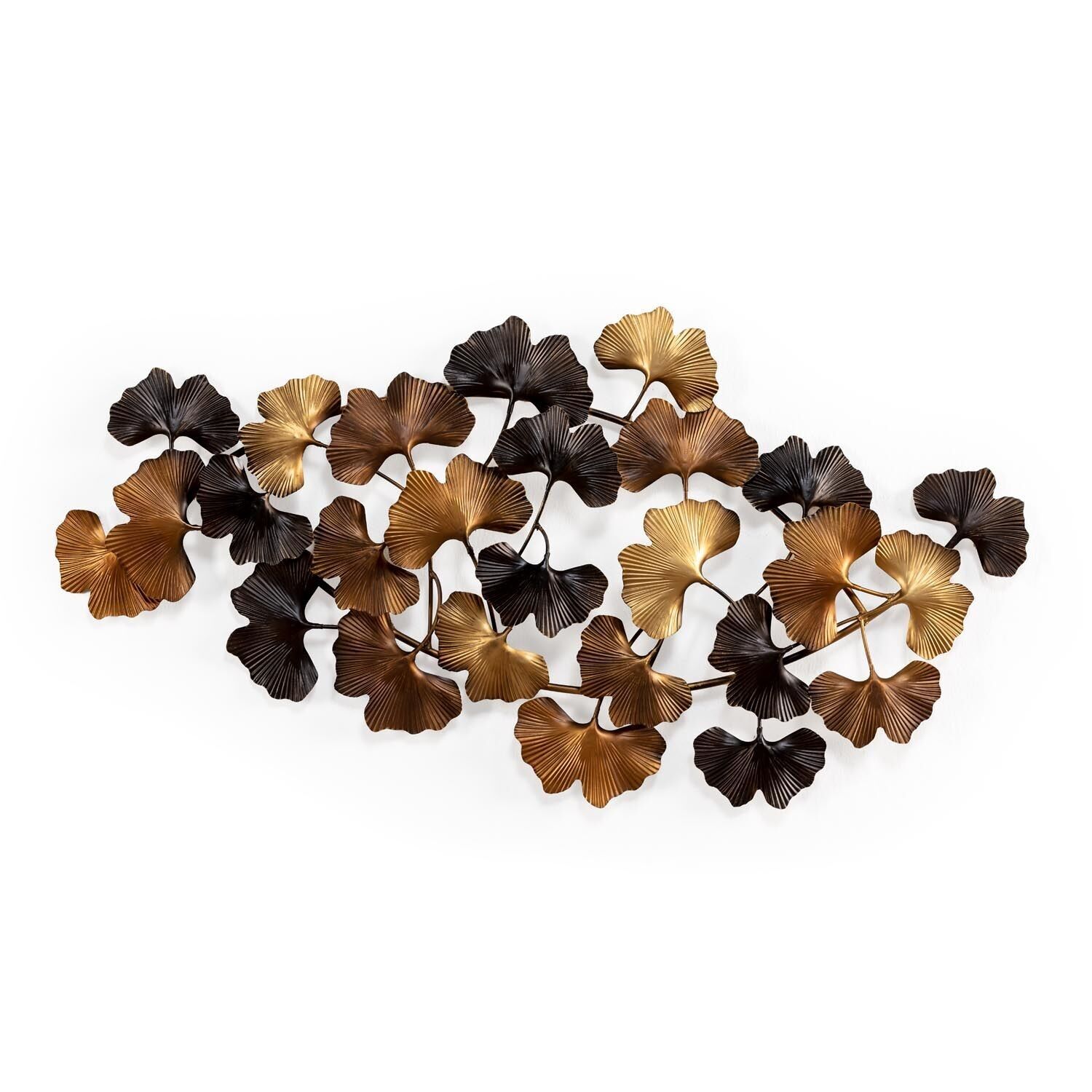 SCULTURA 90X4X46 METALLO DORATO/RAME/NERO TH1333200