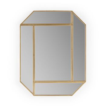 MIROIR 69X2X89 MÉTAL BOIS OR TH1337400 1