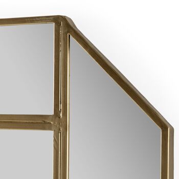 MIROIR 69X2X89 MÉTAL BOIS OR TH1337400 3