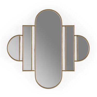 MIRROR 84X3X80 GOLDEN METAL TH1337300