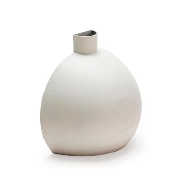 VASE 29X15X29 MÉTAL BLANC TH1334900 1