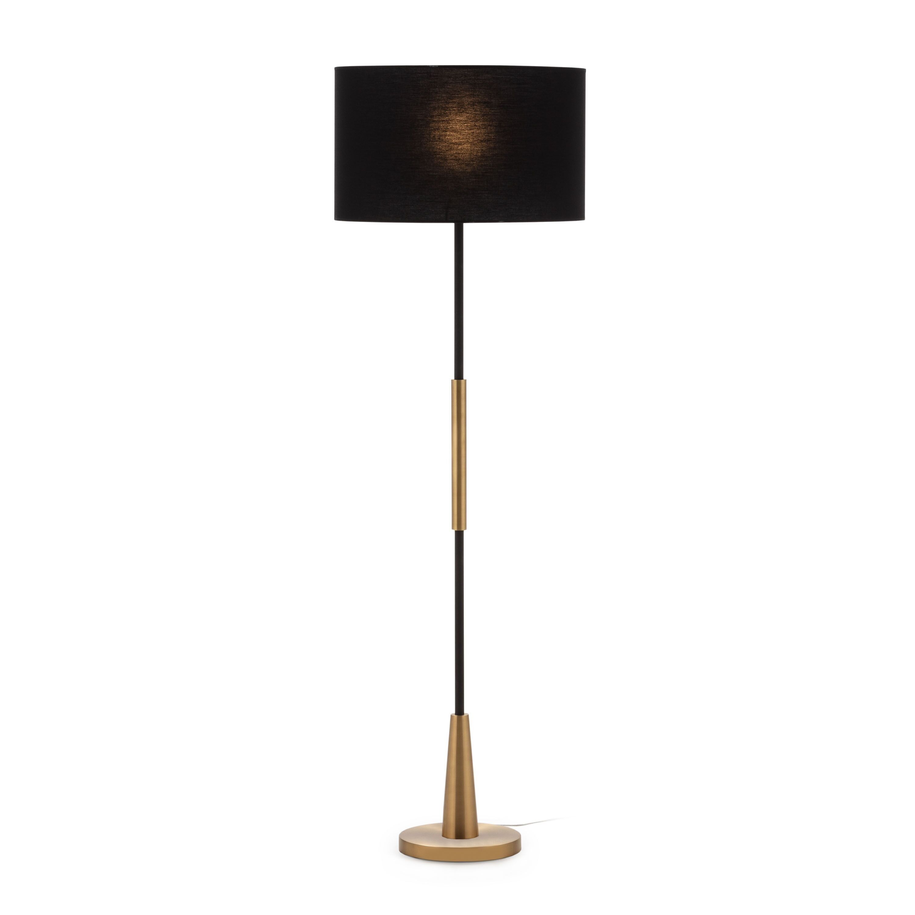FLOOR LAMP 25X25X147 GOLD/BLACK METAL WITHOUT SCREEN TH6587600