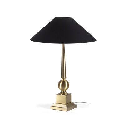 LAMPE DE TABLE 15X15X60 MÉTAL DORÉ SANS ÉCRAN TH2215600