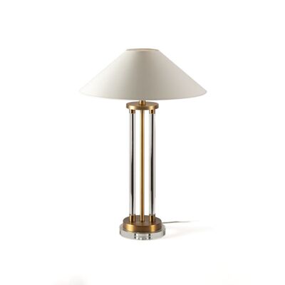 TABLE LAMP 18X18X64 GLASS/GOLD METAL WITHOUT SCREEN TH2216100