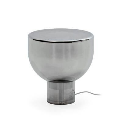 LAMPE DE TABLE 30X30X33 VERRE FUMÉ TH2216300