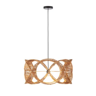 CEILING LAMP 60X60X35/200 NATURAL RATTAN TH7985100