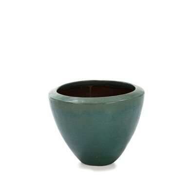 FLOWER POT 38X38X29 CRACKLED WATER STONEWARE TH1476600