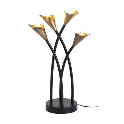 LAMPADA DA TAVOLO 32X27X53 METALLO NERO/ORO ANTICO TH6186400