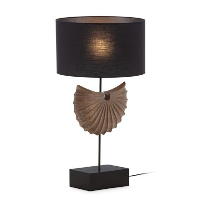 TABLE LAMP 31X15X50 BLACK METAL/NATURAL WOOD WITHOUT SCREEN TH2550900