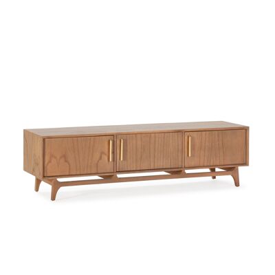 TV CABINET 160X40X45 NATURAL WOOD/GOLDEN METAL TH7643103