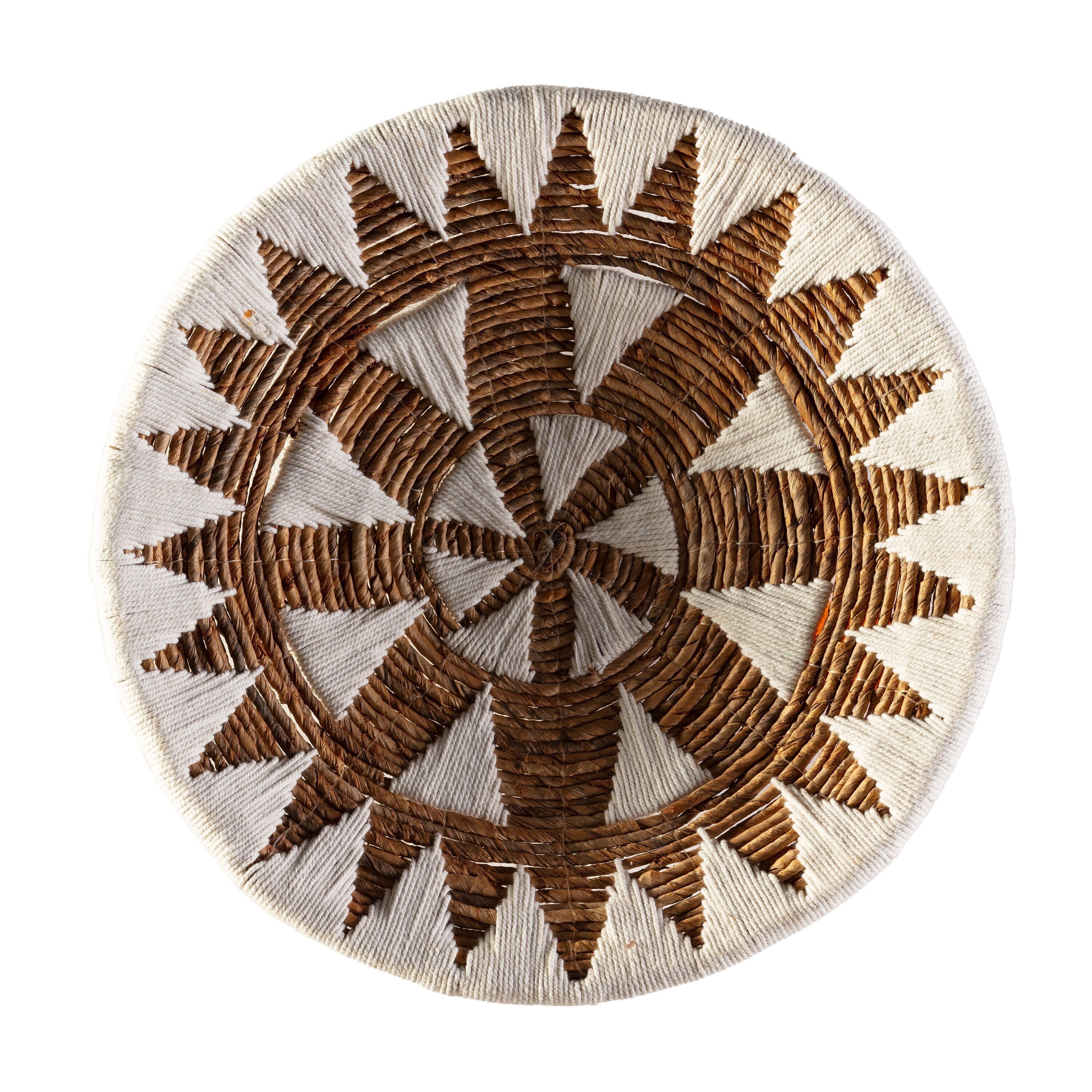 PIATTO DECORATIVO 50X50X2 FOGLIA BANANA BIANCO/NATURALE TH7986400