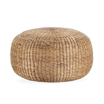 POUF 60X60X37 JACINTHE D'EAU NATUREL TH7983400 1