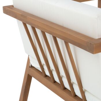 FAUTEUIL 77X75X80 TISSU BLANC/BOIS TECK TH2703900 6