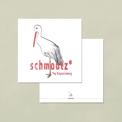 Carta della cicogna Schoutz di Kaysersberg