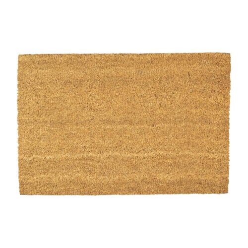 Nicola Spring Non-Slip Coir Door Mat - 60 x 40cm - Plain