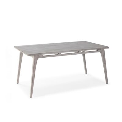 TABLE À MANGER 150X80X76 BOIS GRIS VOILE TH7646609