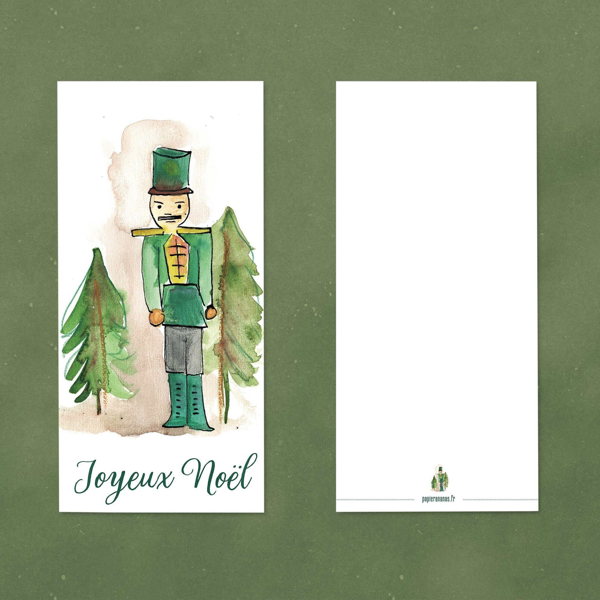 Frohe Weihnachten-Nussknacker-Karte