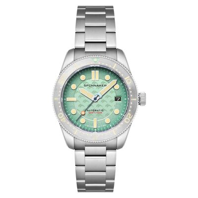 SPINNAKER - Croft Mid-Size OCEAN TURQUOISE - SP-5129-33 - Reloj para hombre - Edición limitada Dolphin Project