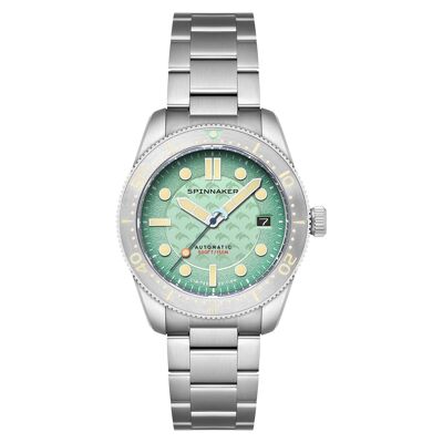 SPINNAKER - Croft Mid-Size OCEAN TURQUOISE - SP-5129-33 - Men's watch - Limited Edition Dolphin Project