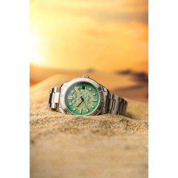 SPINNAKER - Croft Mid-Size OCEAN TURQUOISE - SP-5129-33 - Montre homme - Edition Limitée Dolphin Project 12