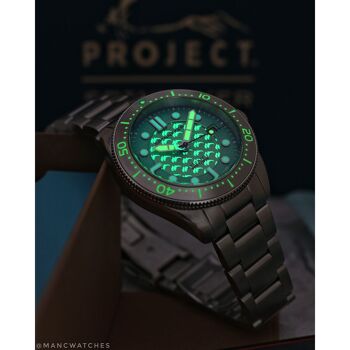 SPINNAKER - Croft Mid-Size OCEAN TURQUOISE - SP-5129-33 - Montre homme - Edition Limitée Dolphin Project 14