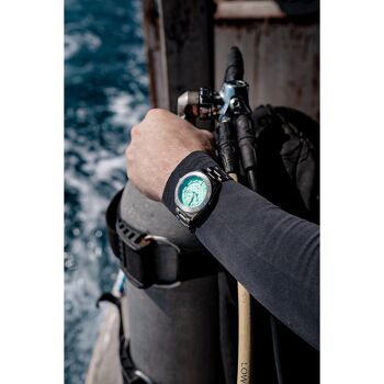 SPINNAKER - Croft Mid-Size OCEAN TURQUOISE - SP-5129-33 - Montre homme - Edition Limitée Dolphin Project 16