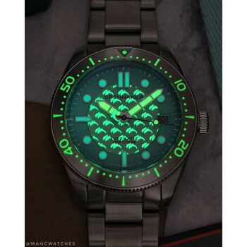 SPINNAKER - Croft Mid-Size OCEAN TURQUOISE - SP-5129-33 - Montre homme - Edition Limitée Dolphin Project 24