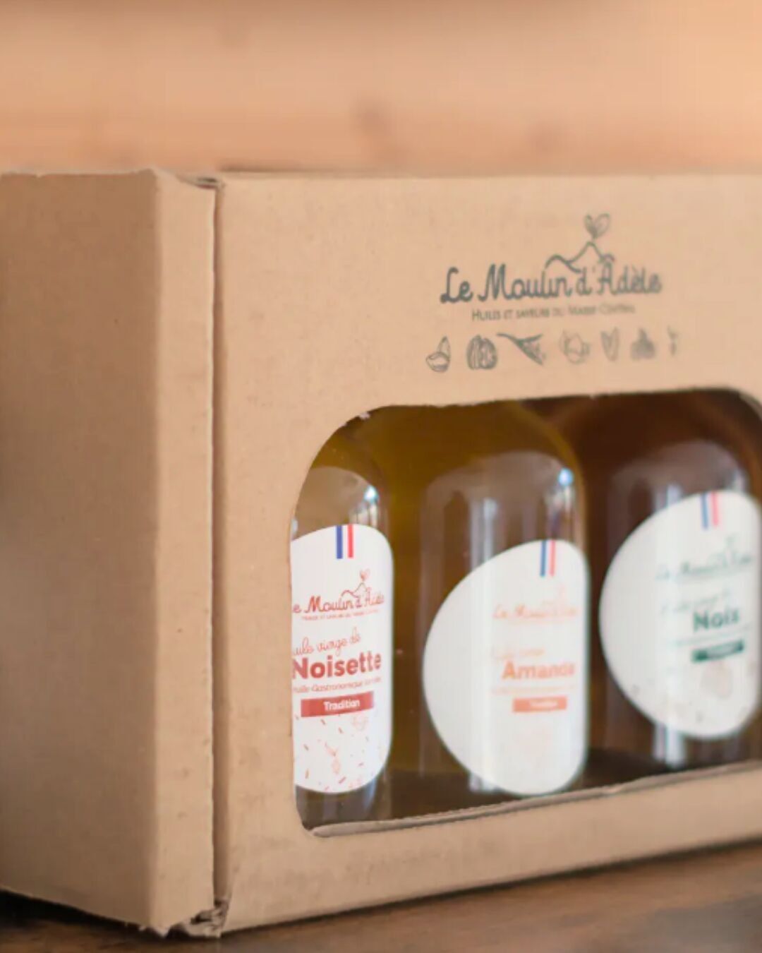 Scatola Tradizione Noci Nocciole Mandorle 3x10cL