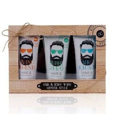 Coffret gel douche & cheveux Homme HIPSTER STYLE - 500933