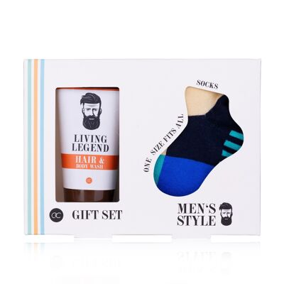 Duschgel- und Haarset für Herren + Socke MEN'S STYLE – 500650
